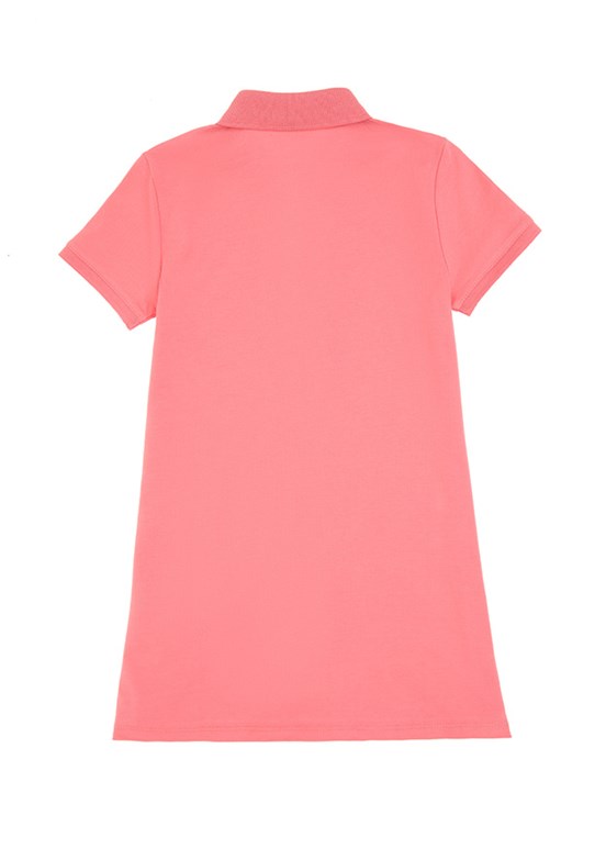 US POLO ASSN Pembe Kız Çocuk Örme Elbise