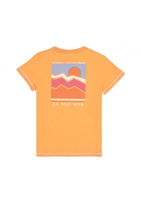 US POLO ASSN Turuncu Erkek Çocuk Regular T-Shirt
