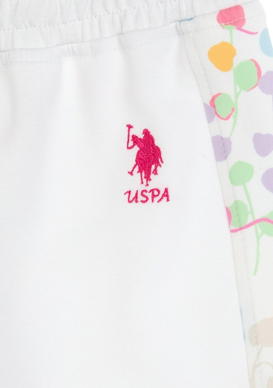 US POLO ASSN Beyaz Kız Çocuk Havuç Pantolon