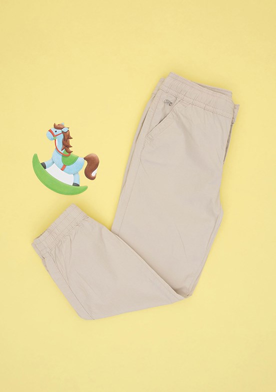 US POLO ASSN Bej Erkek Çocuk Chino Pantolon