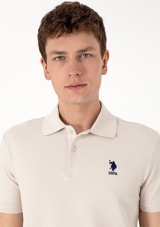 US POLO ASSN Bej Erkek Regular T-Shirt