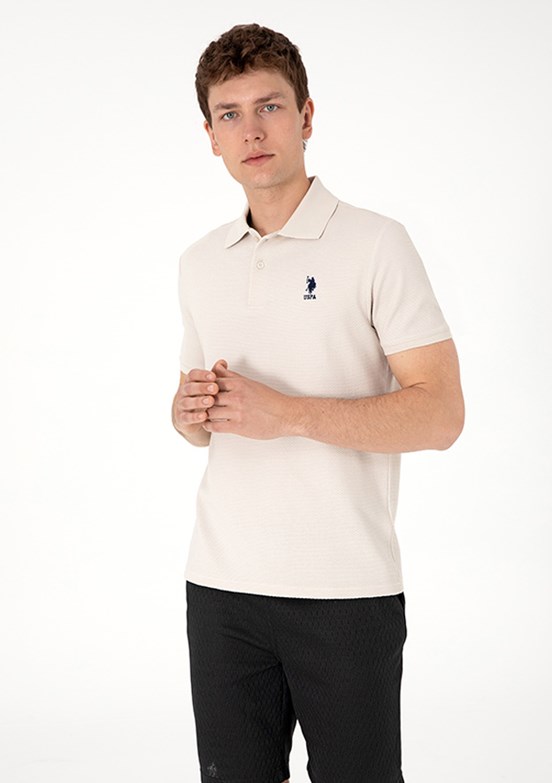 US POLO ASSN Bej Erkek Regular T-Shirt