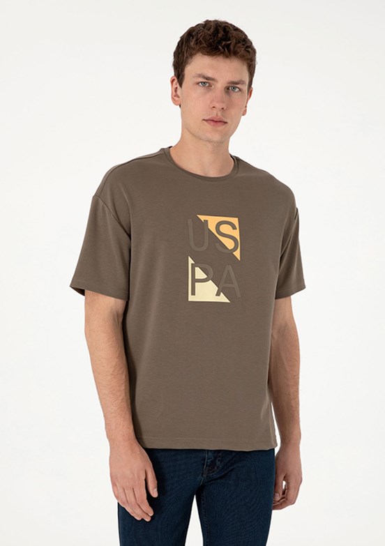 US POLO ASSN Erkek Bej Comfort T-Shirt