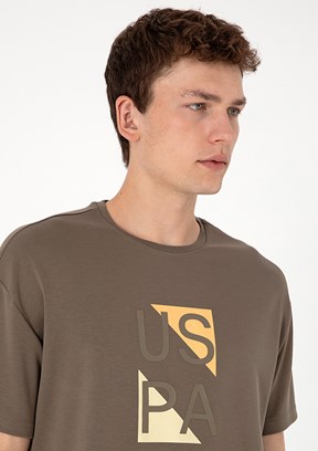 US POLO ASSN Erkek Bej Comfort T-Shirt