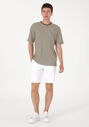 US POLO ASSN Beyaz Erkek Kapri Şort