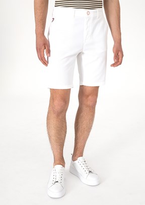 US POLO ASSN Beyaz Erkek Kapri Şort