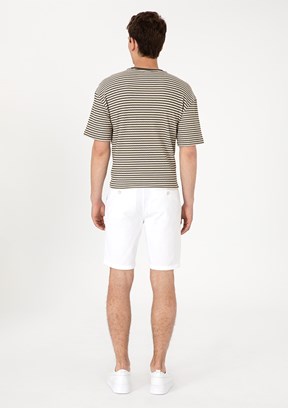 US POLO ASSN Beyaz Erkek Kapri Şort