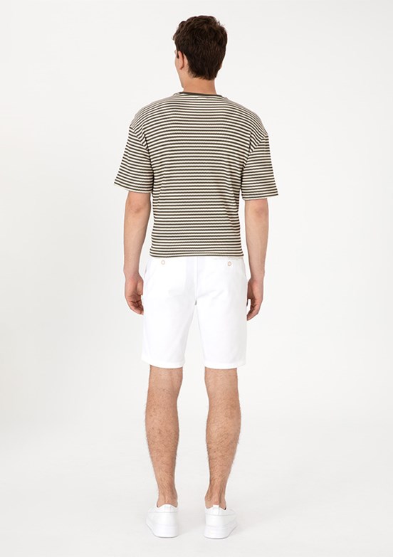 US POLO ASSN Beyaz Erkek Kapri Şort