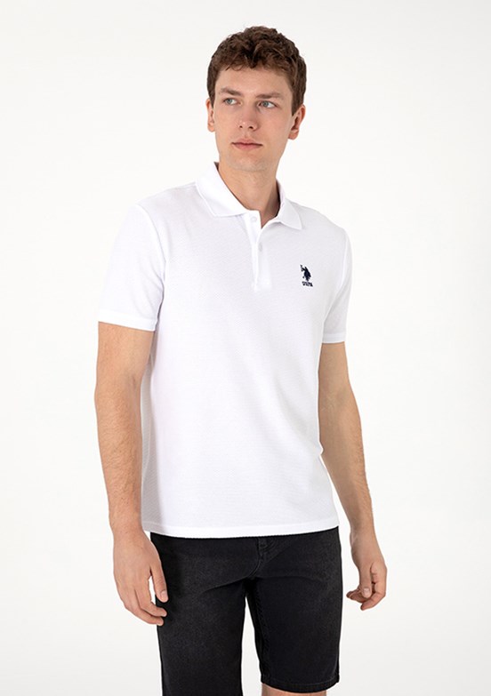 US POLO ASSN Beyaz Erkek Regular T-Shirt