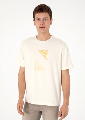 US POLO ASSN Beyaz Erkek Comfort T-Shirt