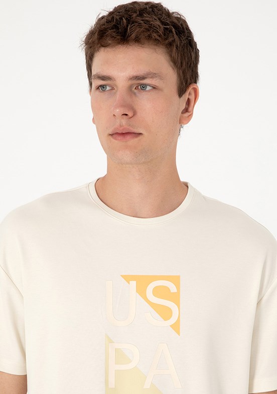 US POLO ASSN Beyaz Erkek Comfort T-Shirt