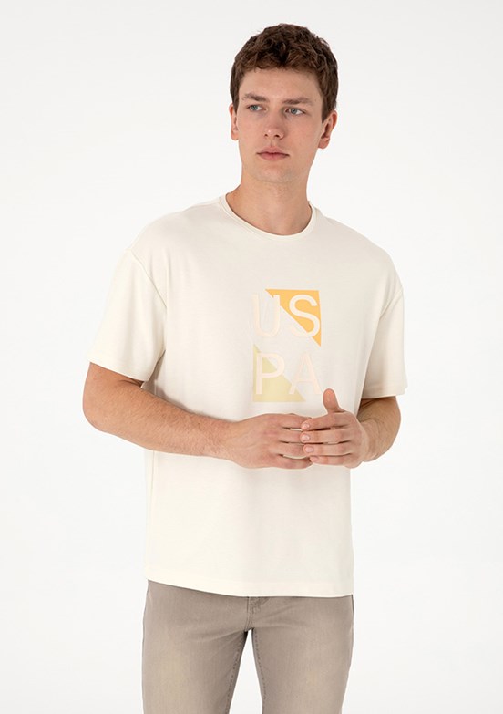 US POLO ASSN Beyaz Erkek Comfort T-Shirt