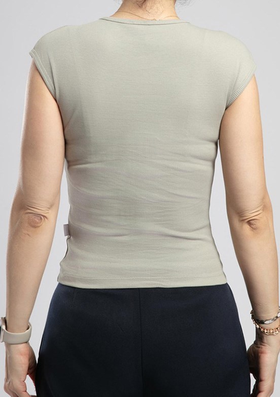LEE COOPER Rosa Açık Haki Kadın O Yaka T-shirt