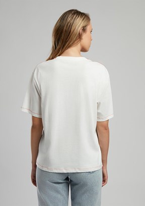 LEE COOPER Karbe Ekru-K Kadın O Yaka T-shirt