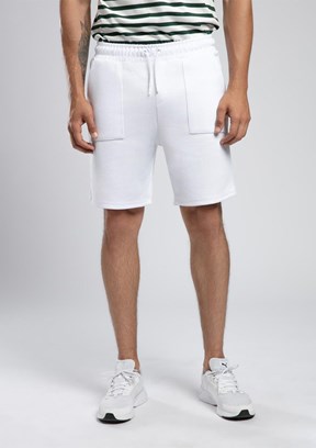 LEE COOPER Arne Beyaz Erkek Şort