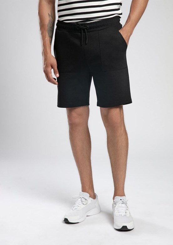 LEE COOPER Arne Siyah Erkek Şort