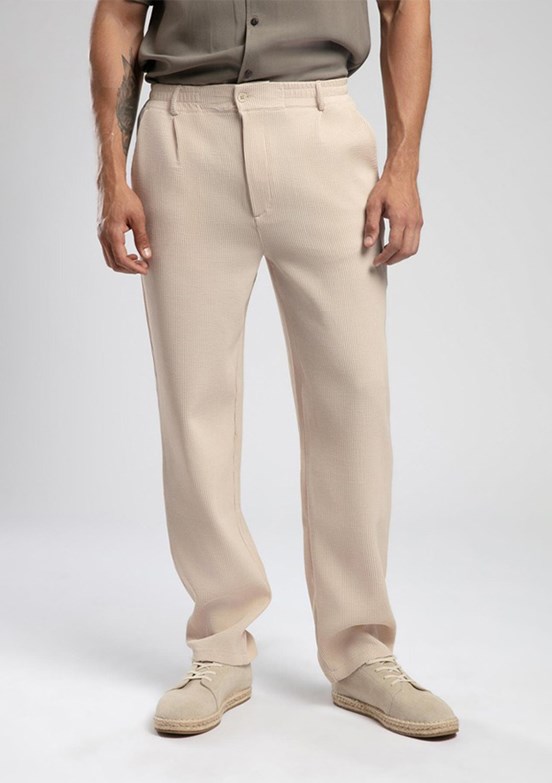 LEE COOPER Joanka Bej Erkek Örme Pantolon