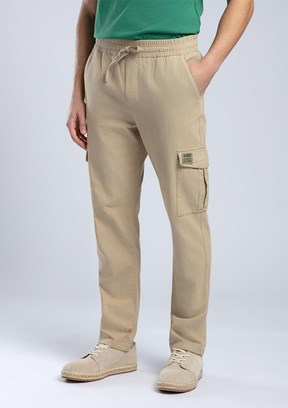 LEE COOPER Ketgo Bej Erkek Dokuma Pantolon