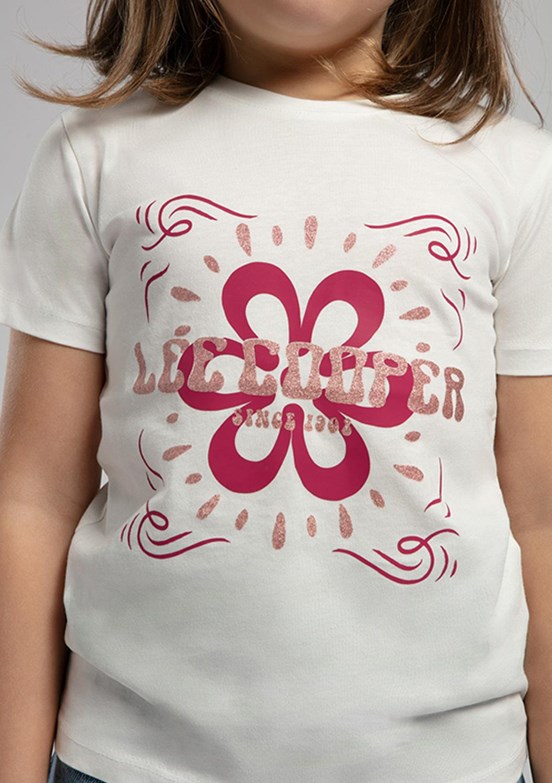 LEE COOPER Beyaz Kız Çocuk Baskılı T-Shirt