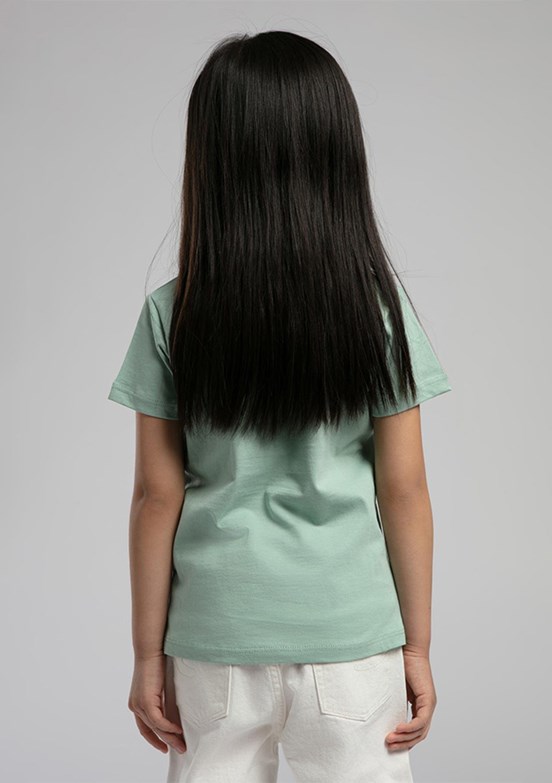 LEE COOPER Yeşil Kız Çocuk Baskılı T-Shirt