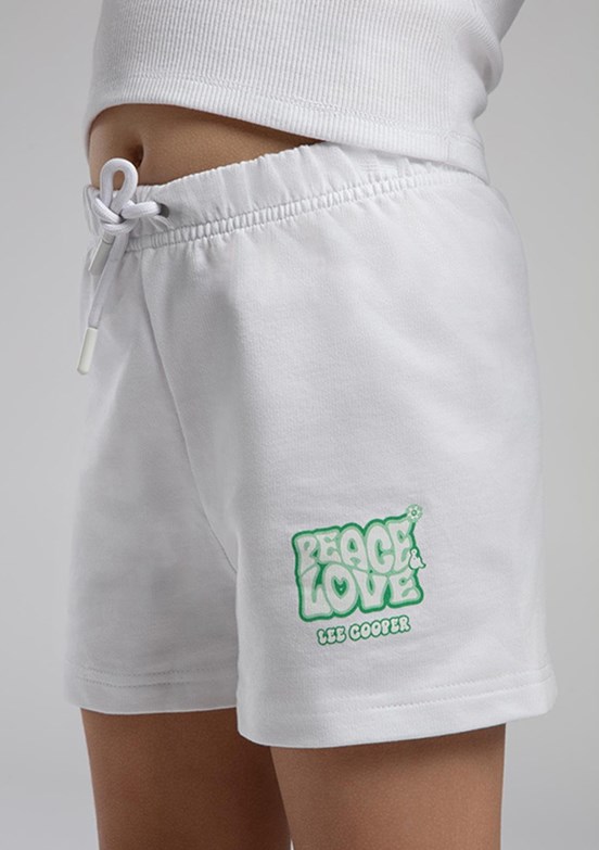 LEE COOPER Beyaz Kız Çocuk Baskılı Şort