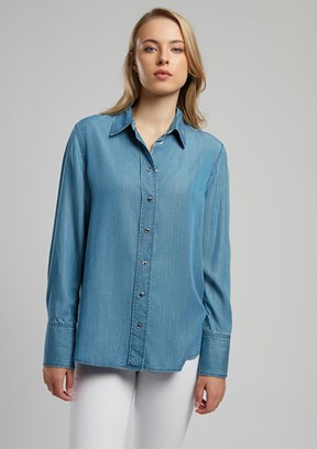 LEE COOPER Classy Denim Kadın Jean Gömlek