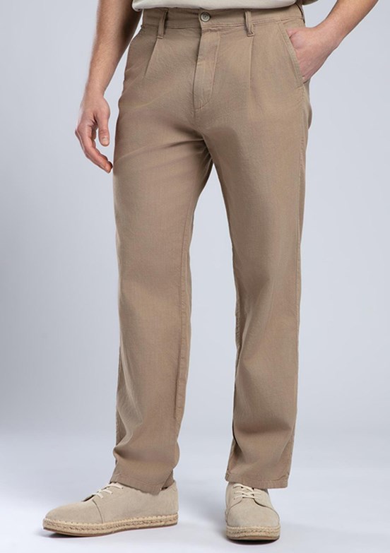 LEE COOPER Matteo Camel Erkek Dokuma Pantolon