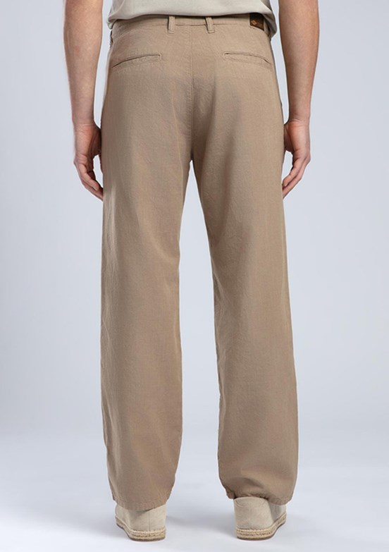 LEE COOPER Matteo Camel Erkek Dokuma Pantolon