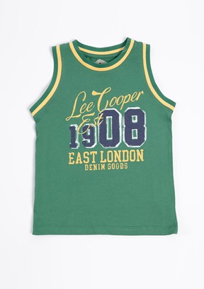 LEE COOPER Yeşil Erkek Çocuk Atlet T-Shirt