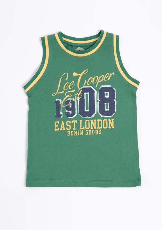 LEE COOPER Yeşil Erkek Çocuk Atlet T-Shirt