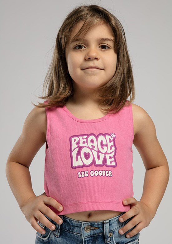 LEE COOPER Pembe Kız Çocuk Atlet T-Shirt