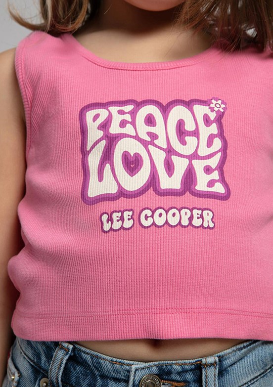 LEE COOPER Pembe Kız Çocuk Atlet T-Shirt