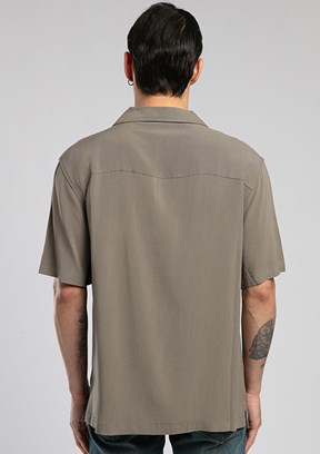 LEE COOPER Faylin Vizon Erkek Kısa Kol Dokuma Gömlek