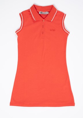 LEE COOPER Kırmızı Kız Çocuk Kısa Kol Elbise