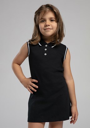 LEE COOPER Lacivert Kız Çocuk Kısa Kol Elbise