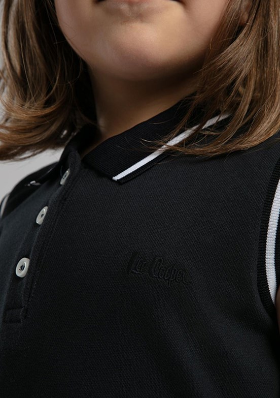 LEE COOPER Lacivert Kız Çocuk Kısa Kol Elbise