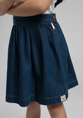 LEE COOPER Çok Renkli Kız Çocuk Denim Elbise