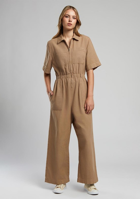 LEE COOPER Alia Camel Kadın Dokuma Tulum