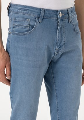 PİERRE CARDİN Mavi Erkek Slim Jean Pantolon