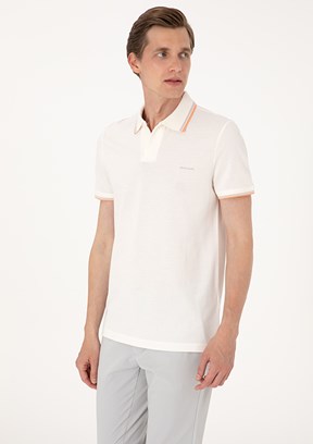 PİERRE CARDİN Beyaz Erkek Slim T-Shirt