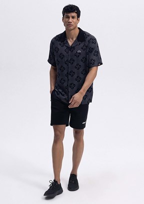 ELLESSE Siyah Erkek Baskılı Gömlek