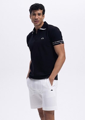 ELLESSE Siyah Erkek Polo Yaka T-shirt