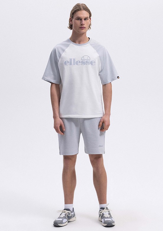ELLESSE Koyu Gri Erkek Baskılı T-shirt