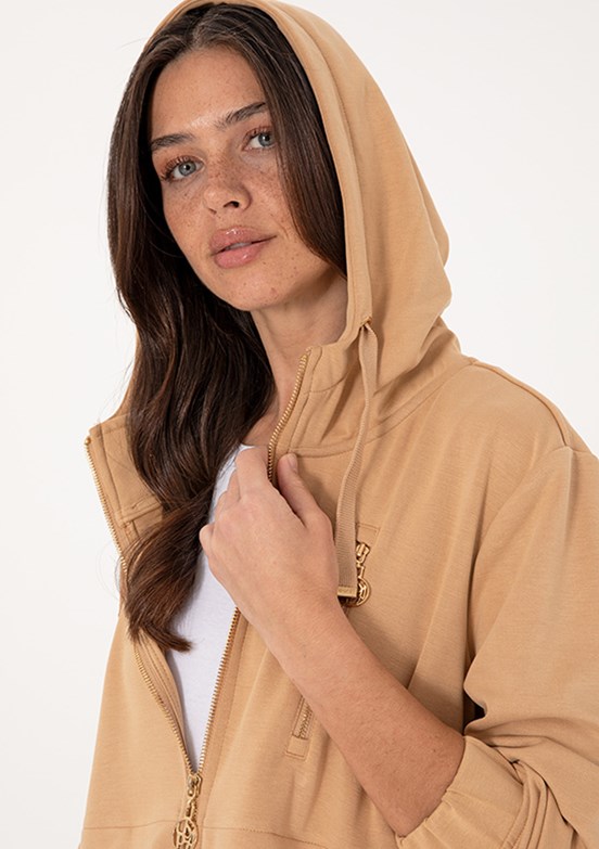 US POLO ASSN Kahverengi Kadın Örme Sweatshirt