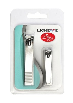 LİONESSA 2 Li Tırnak Makası Seti Büyük + Küçük