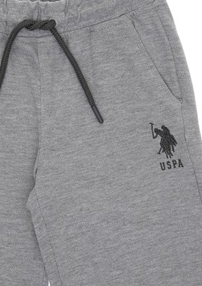 US POLO ASSN Gri Erkek Çocuk Kapri Şort