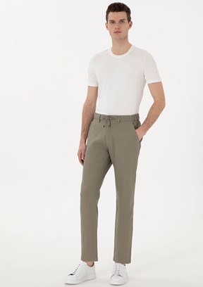 PİERRE CARDİN Yeşil Erkek Normal Bel Pantolon