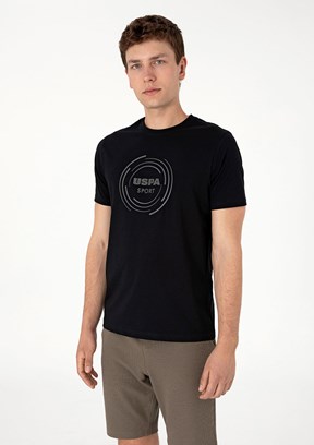 US POLO ASSN Siyah Erkek Basic T-Shirt