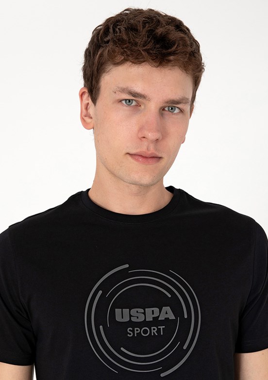 US POLO ASSN Siyah Erkek Basic T-Shirt