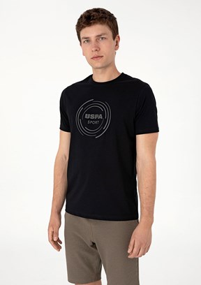 US POLO ASSN Siyah Erkek Basic T-Shirt